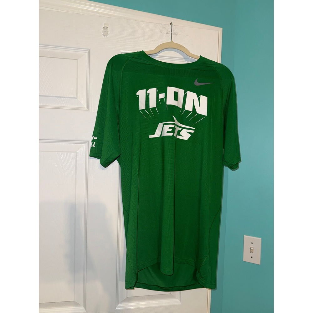 Nike Mens New York‎ Jets 11-ON Dri-FIT Training Shirt Green XL NFL Play Football